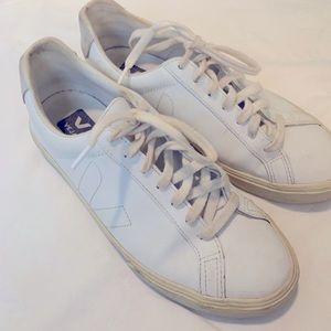 Veja size 8 white sneakers